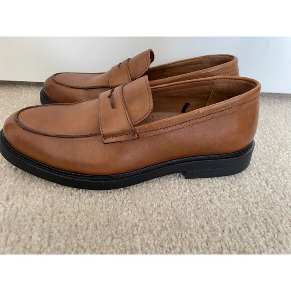 Express Brown Faux Leather Penny Loafers Size 10 main image 4